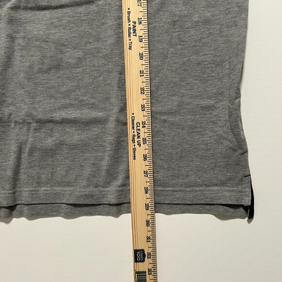 Nike Polo Shirt Vintage Short Sleeve Swoosh Y2K Preppy Gray Men's size XXL - Picture 6 of 7